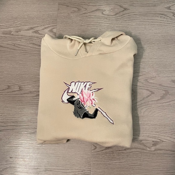 Goku Black staff cream hoodie Dragon ball super - Picture 4 of 4